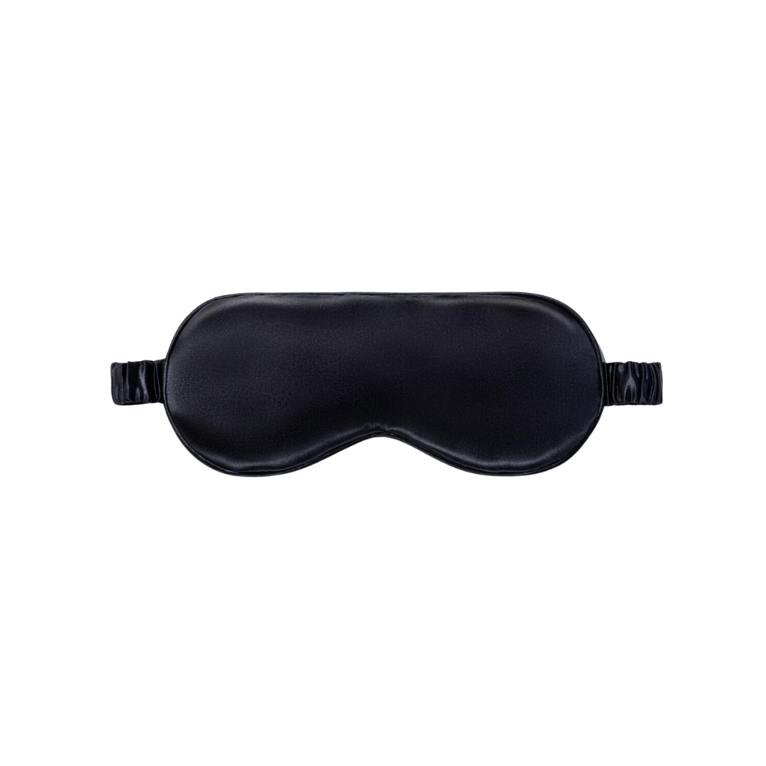 Black Satin Eye Mask