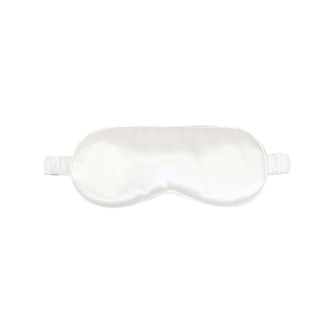 White Satin Eye Mask