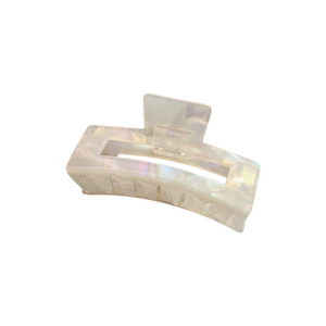 Marble Hair Clip (White)