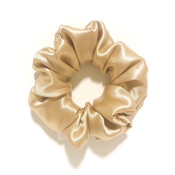 Gold Satin Scrunchie